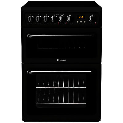 Hotpoint HAE60KS Electric Cooker, Black